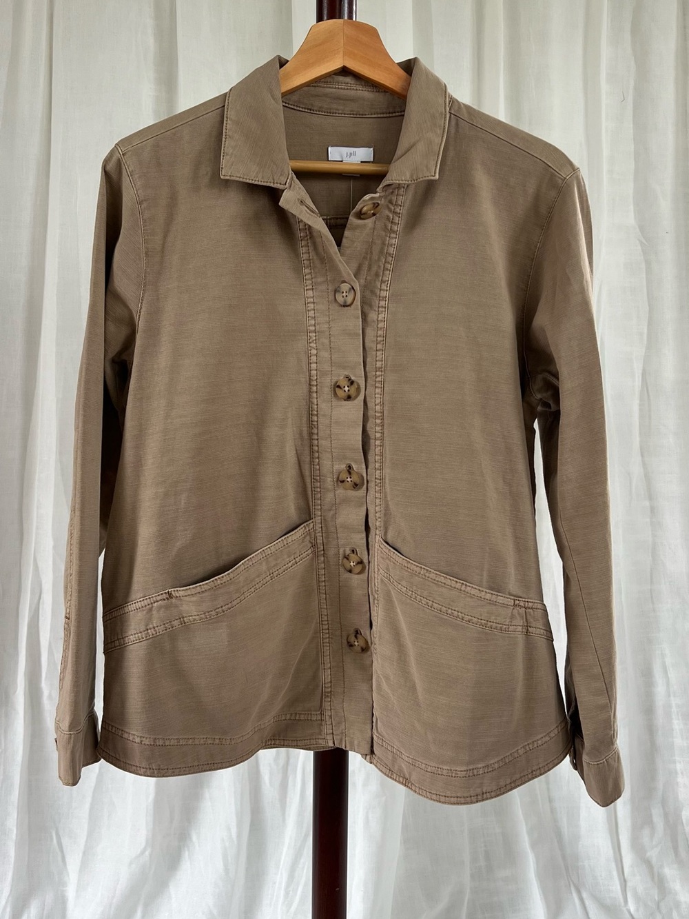 NEW J. Jill Lightweight Basic Casual everyday utility jacket rustic size small